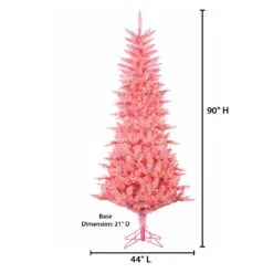 Sterling 7.5 Ft. Pre Lit Clear UL Pink Tuscany Tinsel Tree -Kurt Adler Shop suq6qbcbypuuswmzhk9z