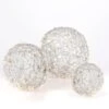 Set Of 3 White Modern Organic Vine Balls, Battery Operated LED -Kurt Adler Shop tmhers0rfbqbscueethm