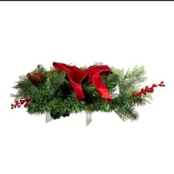 Kurt Adler 26-Inch Battery-Operated Pre-Lit Wall Tree With Red Bow -Kurt Adler Shop tr0207led 07 0787f04a 9519 498f a8c0 3ee90d6a6602