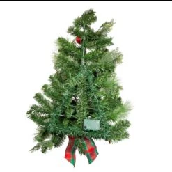 Kurt Adler 26-Inch Battery-Operated Pre-Lit Red And Green Wall Tree With Bow -Kurt Adler Shop tr0208led 02 83cc108e f3d0 436b bcab 9dddf71e3e9f