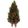 Kurt Adler 26-Inch Battery-Operated Pre-Lit Red And Green Wall Tree With Bow -Kurt Adler Shop tr0208led 15d8916c 469e 450c a8d2 375a68f125bb