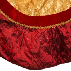 Kurt Adler 72-Inch Red And Gold Criss-Cross Scallop Treeskirt -Kurt Adler Shop ts0180 02 6e16b7ab 2568 45bc 8360 ea48a93f0369