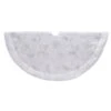 Kurt Adler 50-inch White Tree Skirt With Sequin Flowers