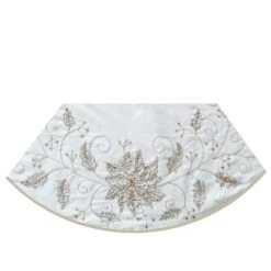 Kurt Adler 54-Inch Ivory Holly Tree Skirt -Kurt Adler Shop ts0223 13 6dd94a19 473e 4216 ba0d 8273cc721e34