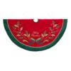 Kurt Adler 48-Inch Red And Green With Holly Tree Skirt -Kurt Adler Shop ts0232 4aa33292 0a02 495f 89ad ac8589ea4ff5