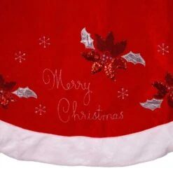 Kurt Adler 72-Inch Red And White Velvet Merry Christmas Applique Treeskirt -Kurt Adler Shop ts0244 02 295a1329 a930 4cc2 b125 36a358047293