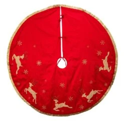 Kurt Adler 54-Inch Red And Tan Patchwork Reindeer Running Tree Skirt 7 Kurt Adler 54-Inch Red And Tan Patchwork Reindeer Running Tree Skirt -Kurt Adler Shop ts0252 01 513146fb fc29 4f94 b666 ae739bca8276