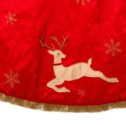Kurt Adler 54-Inch Red And Tan Patchwork Reindeer Running Tree Skirt 8 Kurt Adler 54-Inch Red And Tan Patchwork Reindeer Running Tree Skirt -Kurt Adler Shop ts0252 02 a9f7b554 9994 4ffc 9214 1e1c0b052d95