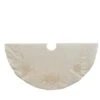 Kurt Adler 54-Inch Ivory With Pearl Beads Tree Skirt