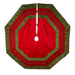 Kurt Adler 72-Inch Red And Green Gathered Border Tree Skirt -Kurt Adler Shop ts0280 01 418b381d 9fcf 4da0 bf11 5f0455b3d5aa