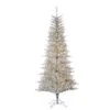 Sterling 7.5 Ft. Pre Lit Clear UL Silver Tuscany Tinsel Tree