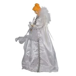 Kurt Adler 14-Inch 10-Light White And Silver Angel Treetop -Kurt Adler Shop ul2161 03 ad737a57 f18b 4f53 a7aa 112b9f0829fa