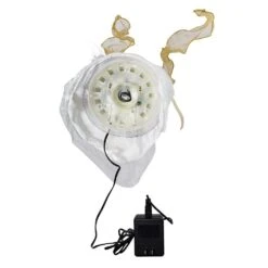 Kurt Adler 14-Inch Fiber Optic Ivory And Gold Animated Angel Treetop -Kurt Adler Shop ul2173 05 c8a66fff bcd4 4fd2 b61a 86ceca35caae