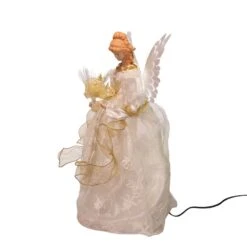 Kurt Adler 14-Inch Fiber Optic Ivory And Gold Animated LED Angel Treetop -Kurt Adler Shop ul2173led 04 4e5f459a f070 4bfa 96bd 2017633fc38e