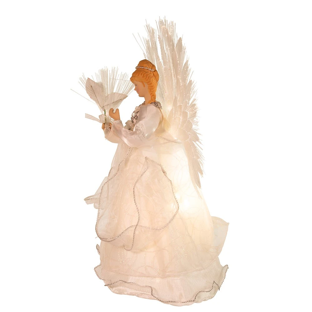 Kurt Adler 14-Inch Multi Fiberoptic Angel Treetop 4 Kurt Adler 14-Inch Multi Fiberoptic Angel Treetop - Image 2