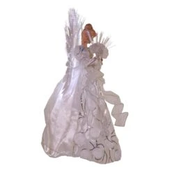 Kurt Adler 18-inch White And Silver Fiber-Optic LED Angel Treetop -Kurt Adler Shop ul2220led 02 e44a9012 3540 40da 8884 bac957a66c4e