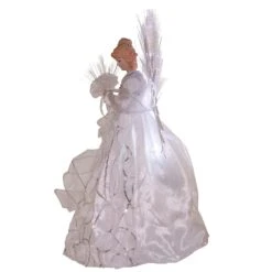 Kurt Adler 18-inch White And Silver Fiber-Optic LED Angel Treetop -Kurt Adler Shop ul2220led 03 eff2fdb2 6431 4319 aef9 e568a43436cb