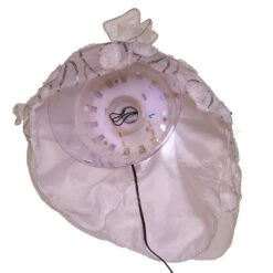 Kurt Adler 18-inch White And Silver Fiber-Optic LED Angel Treetop -Kurt Adler Shop ul2220led 06 cc523785 618c 428e af19 02857ebd489c