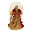 Kurt Adler 18-inch Red And Gold Multi-colored LED Fiber-Optic Angel Treetop