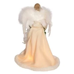 Kurt Adler 16-Inch UL 10-Light Ivory And Gray Angel Tree Topper -Kurt Adler Shop ul2227 03 06d072dd 1267 4120 9d69 63ac0c0700bd