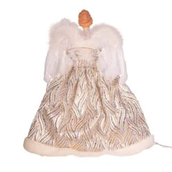 Kurt Adler UL 10-Light 14-Inch Lighted Gold And Silver Angel Tree Topper -Kurt Adler Shop ul2232 02 51cf04a5 1e61 41cb 9e18 d8134220ef41
