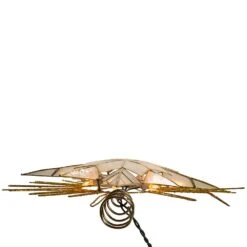 Kurt Adler 10-Light 14-Inch Gold Glitter Capiz Bethlehem Star Treetop -Kurt Adler Shop ul3117 05 6a617a6b 0aa4 4181 bfa2 b906db35c40f