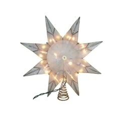 Kurt Adler 10-Light 8-Point Gold Capiz Star Treetop -Kurt Adler Shop ul3149 03 d06648dd e9b1 4efb 8169 3b06f55d50ba
