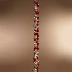 58.5-Inch Long Electric Red And Silver Lighted Ornament Strung Garland -Kurt Adler Shop v2jlfscbrhacelprcccx