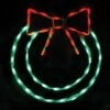 LED 22in Wreath With Bow #LED-WR22 *Set Of 2* -Kurt Adler Shop wr22