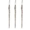 20-Pack, Real Spun Glass Hanging Icicle Ornaments (Set Of 3, 60pc Total)