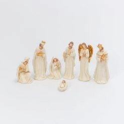 7 Piece Resin Traditional Religious Christmas Nativity Scene